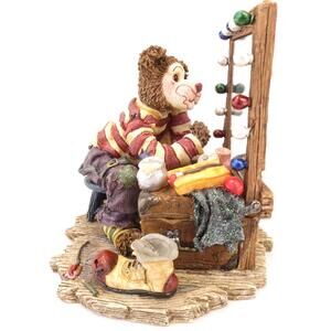 Put On A Happy Face Bear Clown Vintage Boyds 02001-71 Stands 4"